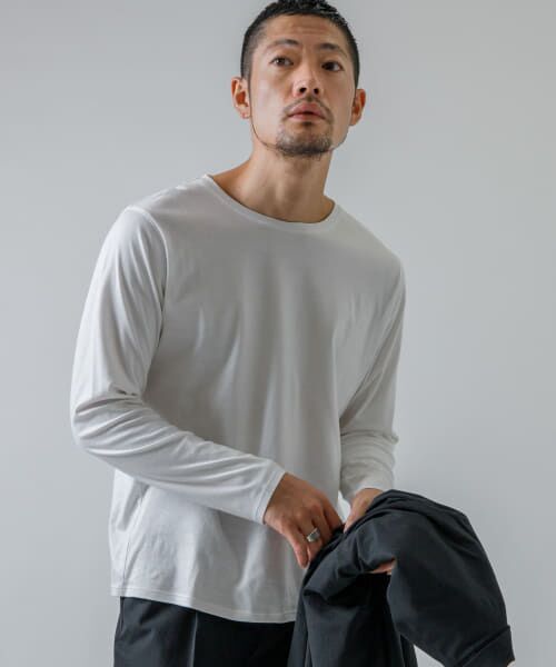 URBAN RESEARCH ROSSO / アーバンリサーチ ロッソ Tシャツ | 『MADE IN JAPAN』『XLサイズあり』シルケットスムースロングTシャツ | 詳細4