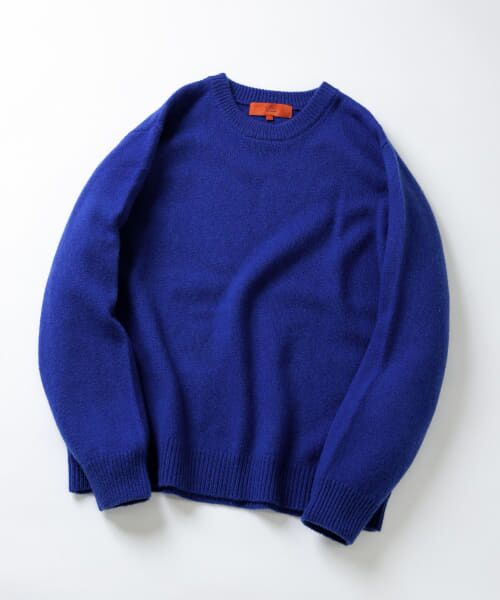 URBAN RESEARCH ROSSO / アーバンリサーチ ロッソ ニット・セーター | 『XLサイズあり』シェットランドクルーネックニット（ROYAL BLUE）