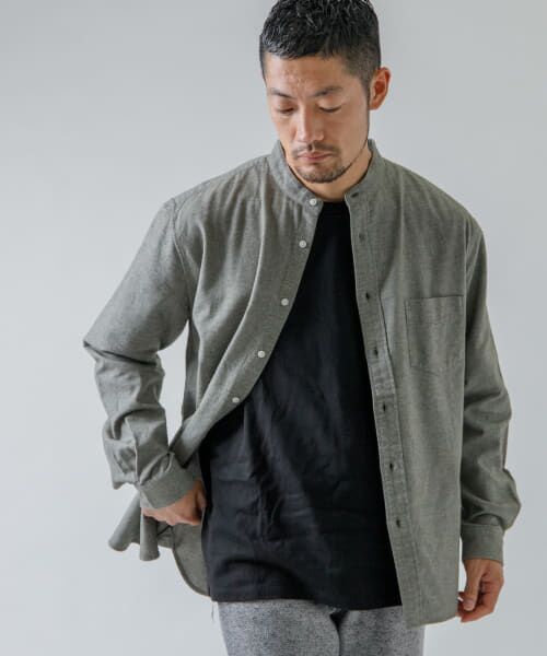 URBAN RESEARCH ROSSO / アーバンリサーチ ロッソ シャツ・ブラウス | 『XLサイズあり』『抗菌/防臭ハイパフォーマンスフランネルバンドカラーシャツ | 詳細25