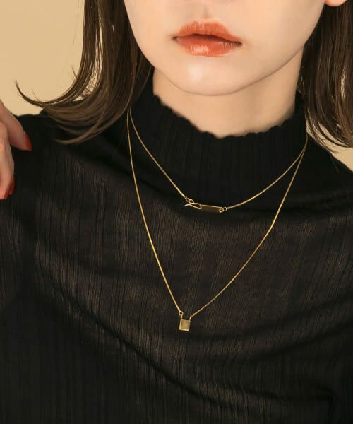 URBAN RESEARCH ROSSO / アーバンリサーチ ロッソ ネックレス・ペンダント・チョーカー | Favorible　Square Plate Necklace | 詳細1