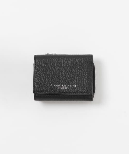 URBAN RESEARCH ROSSO/アーバンリサーチ ロッソ GIANNI CHIARINI シボ革三つ折りコンパクトウォレット NERO one URBAN RESEARCH ROSSO/アーバンリサーチ ロッソ GIANNI CHIARINI シボ革三つ折りコンパクトウォレット NERO one