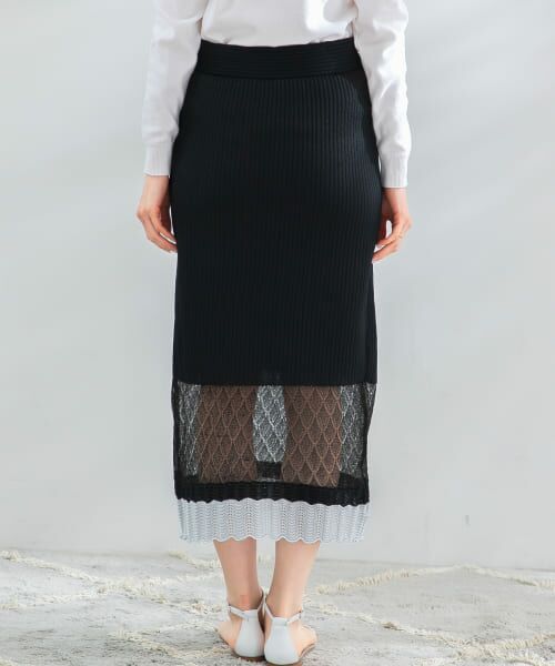 URBAN RESEARCH ROSSO / アーバンリサーチ ロッソ スカート | TRICOTE　SHEER LINE SKIRT | 詳細17