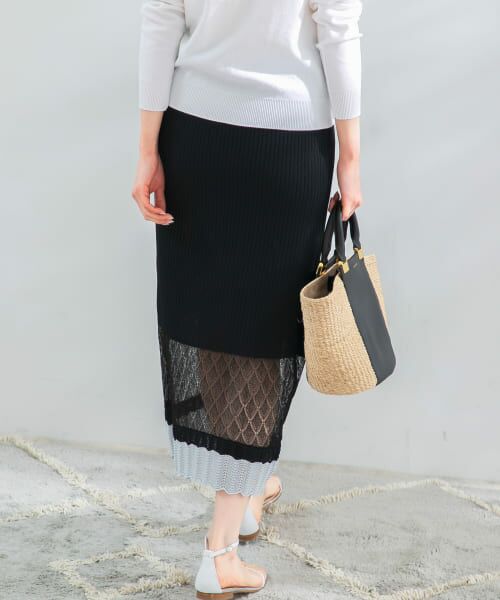 URBAN RESEARCH ROSSO / アーバンリサーチ ロッソ スカート | TRICOTE　SHEER LINE SKIRT | 詳細3