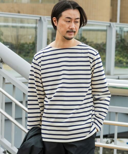 URBAN RESEARCH ROSSO / アーバンリサーチ ロッソ Tシャツ | 『MADE IN JAPAN』 バスクボーダーロングスリーブTシャツ | 詳細1