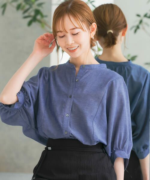 tシャツ Tシャツ 『UR TECH Smart Linen Touch』シャツチュニック