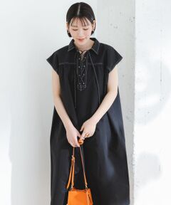 ELY　LACEUP A-LINE ONEPIECE