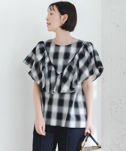 URBAN RESEARCH ROSSO / アーバンリサーチ ロッソ シャツ・ブラウス | ELY　RUFFLE FRILL BLOUSE | 詳細3