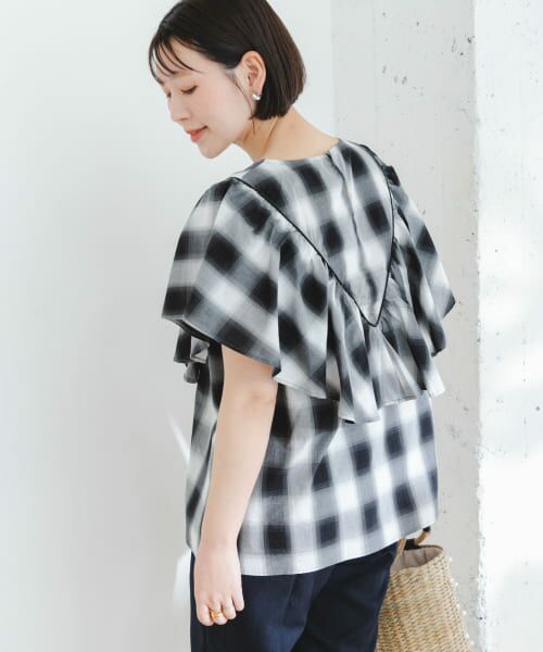 URBAN RESEARCH ROSSO / アーバンリサーチ ロッソ シャツ・ブラウス | ELY　RUFFLE FRILL BLOUSE | 詳細4