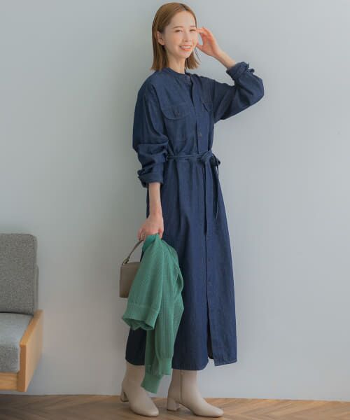 URBAN RESEARCH ROSSO / アーバンリサーチ ロッソ ワンピース | 『別注』Lee×ROSSO　BELTED DENIM DRESS | 詳細7