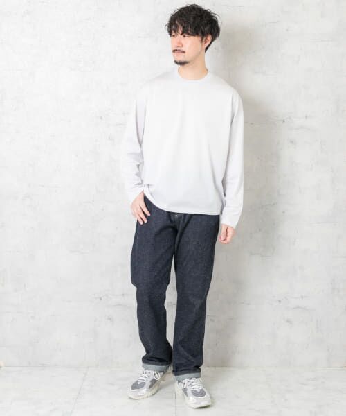 『XLサイズあり』JAPAN FABRICロングスリーブクルーTシャツ