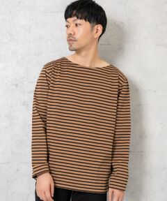 『MADE IN JAPAN』『XLサイズあり』バスクボーダーロングスリーブTシャツ