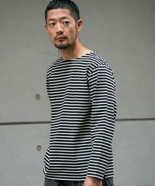 URBAN RESEARCH ROSSO / アーバンリサーチ ロッソ Tシャツ | 『MADE IN JAPAN』『XLサイズあり』バスクボーダーロングスリーブTシャツ | 詳細2