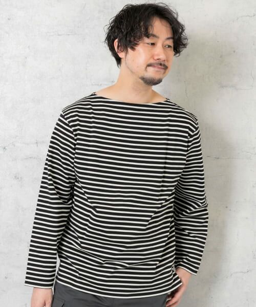 URBAN RESEARCH ROSSO / アーバンリサーチ ロッソ Tシャツ | 『MADE IN JAPAN』『XLサイズあり』バスクボーダーロングスリーブTシャツ | 詳細7