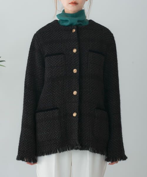 john branigan 4 Pocket Jacket Fringes （ノーカラージャケット