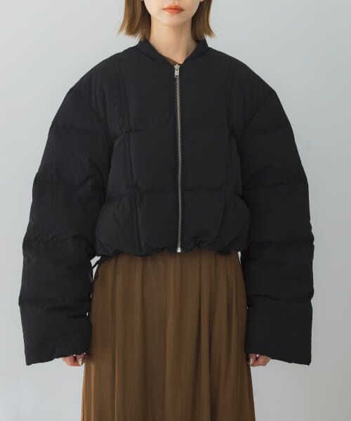 セール】 le quilting down cropped jacket （ダウンジャケット