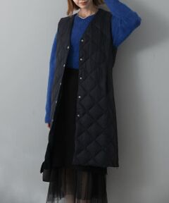 TAION　V NECK LONG DOWN GILET