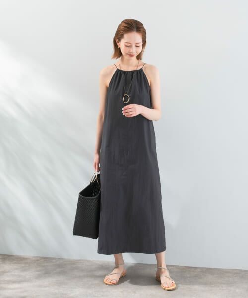 URBAN RESEARCH ROSSO / アーバンリサーチ ロッソ ワンピース | le　HALTER-NECK DRAWSTRING ONE-PIECE | 詳細1