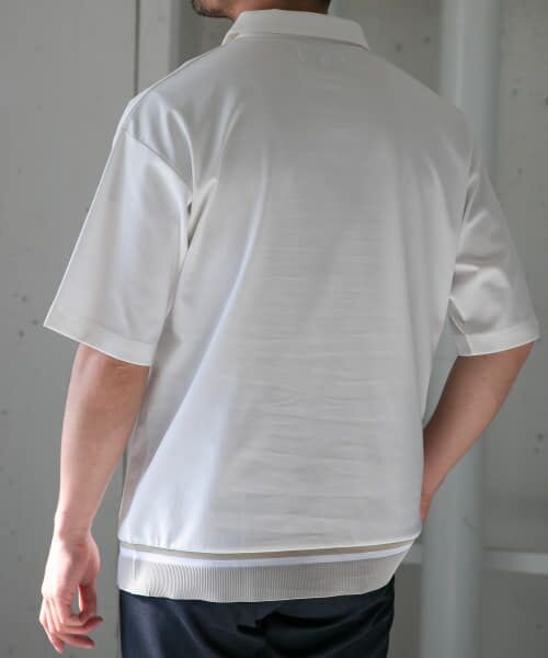 URBAN RESEARCH ROSSO / アーバンリサーチ ロッソ ポロシャツ | 『XLサイズあり』『WEB限定』ニットドッキングポンチポロシャツ | 詳細14