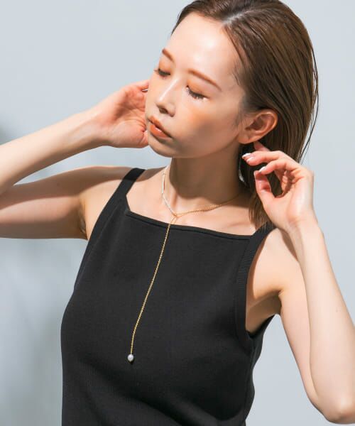 URBAN RESEARCH ROSSO / アーバンリサーチ ロッソ ネックレス・ペンダント・チョーカー | Favorible　Pearl×chain lariat | 詳細3