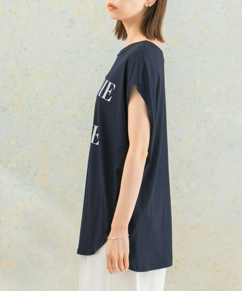 URBAN RESEARCH ROSSO / アーバンリサーチ ロッソ Tシャツ | CHIGNON　段ロゴフレンチTシャツ | 詳細5