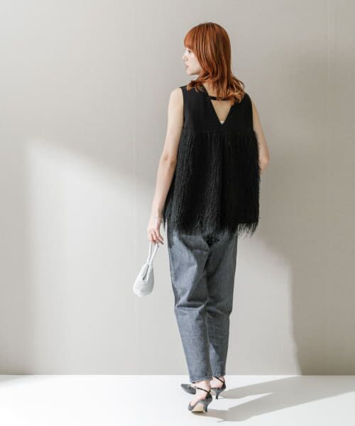 URBAN RESEARCH ROSSO / アーバンリサーチ ロッソ シャツ・ブラウス | ELENDEEK　FRINGE TENT BLOUSE | 詳細3