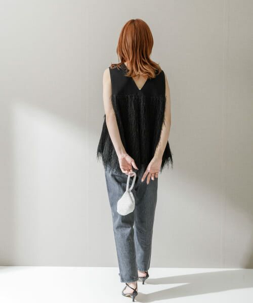 URBAN RESEARCH ROSSO / アーバンリサーチ ロッソ シャツ・ブラウス | ELENDEEK　FRINGE TENT BLOUSE | 詳細4