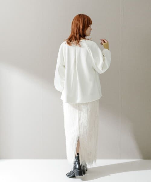 URBAN RESEARCH ROSSO / アーバンリサーチ ロッソ スカート | ELENDEEK　FRINGE STRAIGHT SKIRT | 詳細6