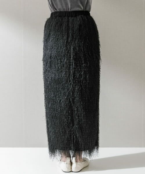 URBAN RESEARCH ROSSO / アーバンリサーチ ロッソ スカート | ELENDEEK　FRINGE STRAIGHT SKIRT | 詳細9