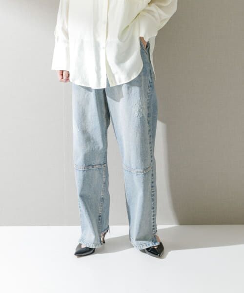 URBAN RESEARCH ROSSO / アーバンリサーチ ロッソ デニムパンツ | YENN　HIGH RISE TUCK WIDE PANTS | 詳細10