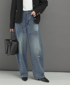 YENN　CURVED SEAM DENIM PANTS