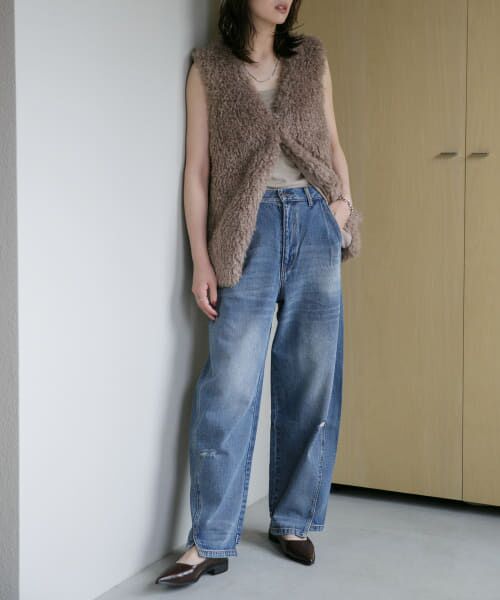 URBAN RESEARCH ROSSO / アーバンリサーチ ロッソ デニムパンツ | YENN　CURVED SEAM DENIM PANTS | 詳細4