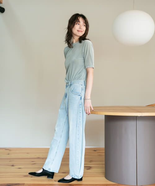 URBAN RESEARCH ROSSO / アーバンリサーチ ロッソ デニムパンツ | YENN　SIDE PLEATED DENIM PANTS | 詳細11