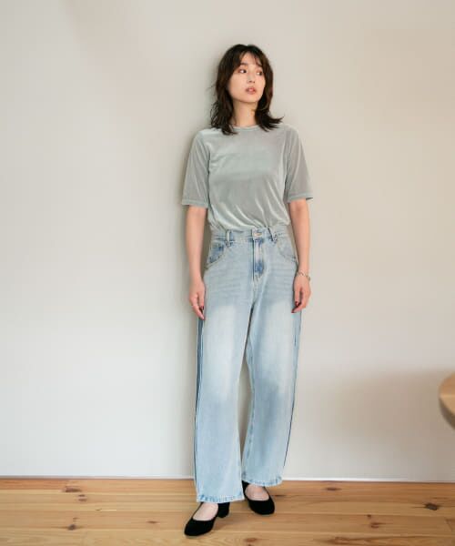 URBAN RESEARCH ROSSO / アーバンリサーチ ロッソ デニムパンツ | YENN　SIDE PLEATED DENIM PANTS | 詳細12