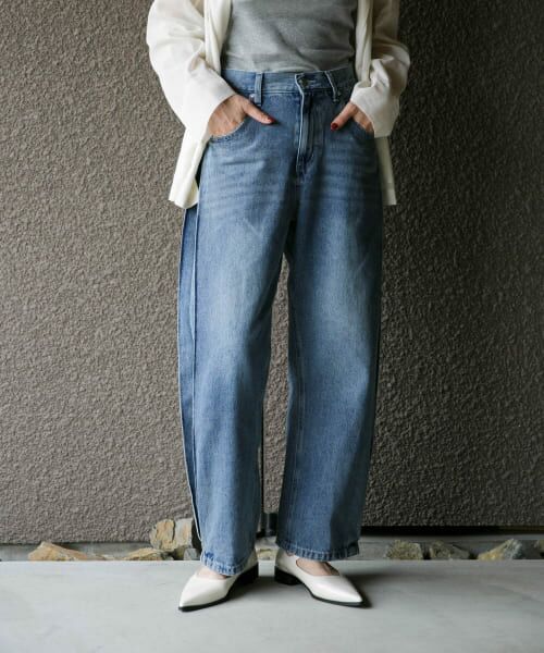 URBAN RESEARCH ROSSO / アーバンリサーチ ロッソ デニムパンツ | YENN　SIDE PLEATED DENIM PANTS | 詳細13