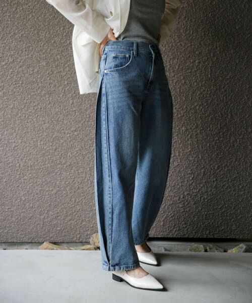 URBAN RESEARCH ROSSO / アーバンリサーチ ロッソ デニムパンツ | YENN　SIDE PLEATED DENIM PANTS | 詳細14