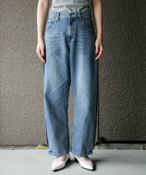 URBAN RESEARCH ROSSO / アーバンリサーチ ロッソ デニムパンツ | YENN　SIDE PLEATED DENIM PANTS | 詳細20