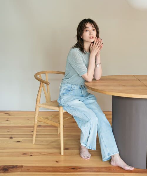 URBAN RESEARCH ROSSO / アーバンリサーチ ロッソ デニムパンツ | YENN　SIDE PLEATED DENIM PANTS | 詳細6