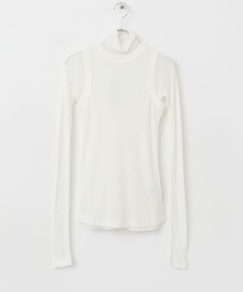 URBAN RESEARCH ROSSO / アーバンリサーチ ロッソ Tシャツ | le　WOOL LAYERD TURTLE-NECK TOP | 詳細1