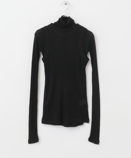 URBAN RESEARCH ROSSO / アーバンリサーチ ロッソ Tシャツ | le　WOOL LAYERD TURTLE-NECK TOP | 詳細2