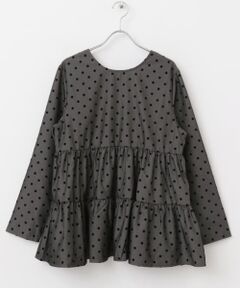 TORRAZZO DONNA　Polka Dots Tiered Blouse