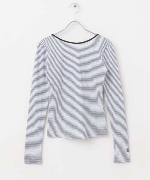 URBAN RESEARCH ROSSO / アーバンリサーチ ロッソ Tシャツ | GREEN BUTTER　Two-way Stripe Patch T-shirts | 詳細28