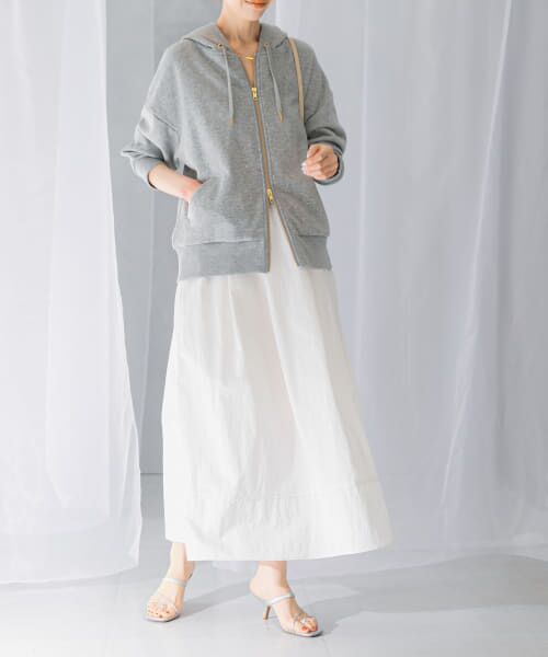 URBAN RESEARCH ROSSO/アーバンリサーチ ロッソ スリットギャザースカート white FREE URBAN RESEARCH ROSSO/アーバンリサーチ ロッソ スリットギャザースカート white FREE