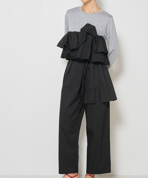 URBAN RESEARCH ROSSO/アーバンリサーチ ロッソ Mewl フリルビスチェドッキングTOPS GRAY FREE URBAN RESEARCH ROSSO/アーバンリサーチ ロッソ Mewl フリルビスチェドッキングTOPS GRAY FREE