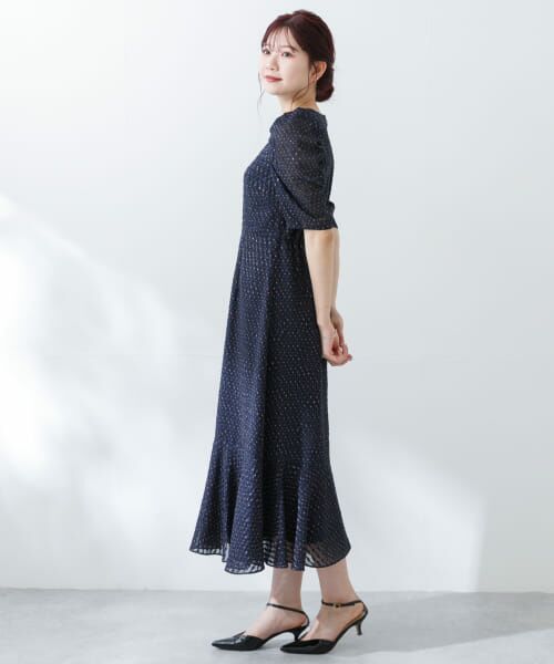 セール】 『別注』Chaco×ROSSO カットジャガードドレス （ドレス