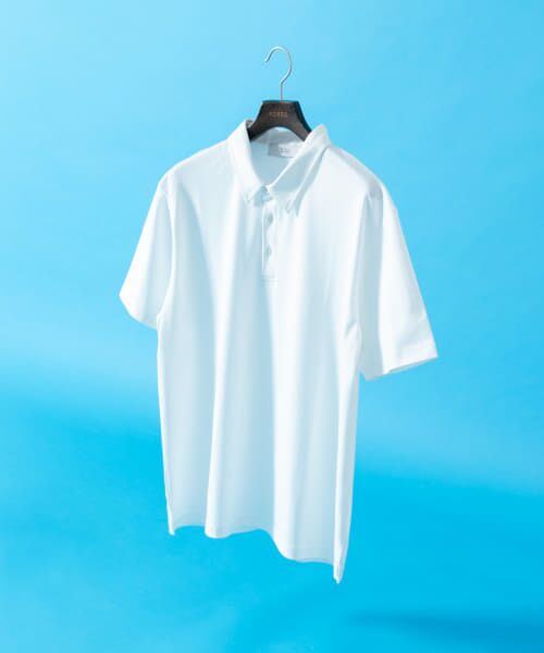 URBAN RESEARCH ROSSO/アーバンリサーチ ロッソ 『XLサイズあり』『UR TECH』防汚加工リラックス半袖ポロシャツ WHITE L URBAN RESEARCH ROSSO/アーバンリサーチ ロッソ 『XLサイズあり』『UR TECH』防汚加工リラックス半袖ポロシャツ WHITE L