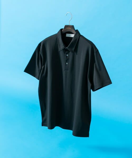URBAN RESEARCH ROSSO/アーバンリサーチ ロッソ 『XLサイズあり』『UR TECH』防汚加工リラックス半袖ポロシャツ BLACK L URBAN RESEARCH ROSSO/アーバンリサーチ ロッソ 『XLサイズあり』『UR TECH』防汚加工リラックス半袖ポロシャツ BLACK L