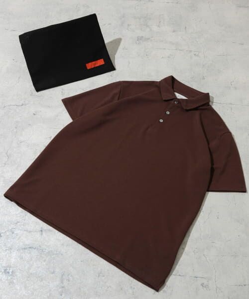 URBAN RESEARCH ROSSO/アーバンリサーチ ロッソ 『XLサイズあり』ハイパフォーマンス鹿の子ポロシャツ BROWN L URBAN RESEARCH ROSSO/アーバンリサーチ ロッソ 『XLサイズあり』ハイパフォーマンス鹿の子ポロシャツ BROWN L