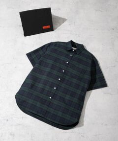 アーバンリサーチrosso チェック柄　ロングシャツ　シャツチュニック ロングシャツブラウス レディース 赤 チェック シャツ 黒