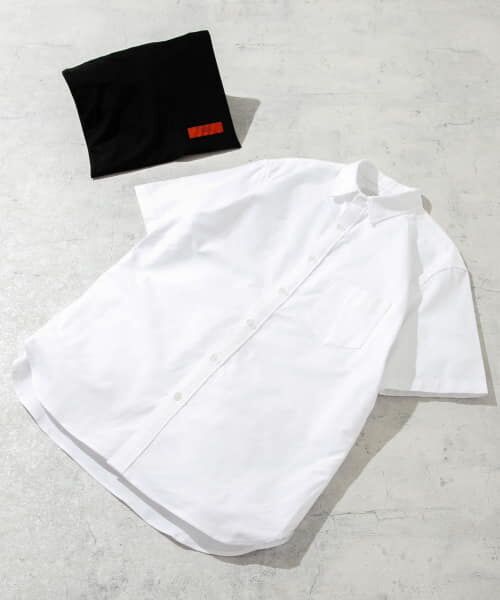 URBAN RESEARCH ROSSO/アーバンリサーチ ロッソ 『抗菌/消臭』『XXLサイズあり』ハイパフォーマンスオックス半袖シャツ WHITE L URBAN RESEARCH ROSSO/アーバンリサーチ ロッソ 『抗菌/消臭』『XXLサイズあり』ハイパフォーマンスオックス半袖シャツ WHITE L