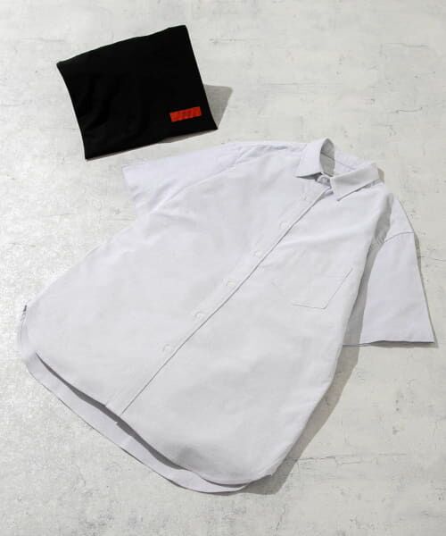 URBAN RESEARCH ROSSO/アーバンリサーチ ロッソ 『抗菌/消臭』『XXLサイズあり』ハイパフォーマンスオックス半袖シャツ GRAY M URBAN RESEARCH ROSSO/アーバンリサーチ ロッソ 『抗菌/消臭』『XXLサイズあり』ハイパフォーマンスオックス半袖シャツ GRAY M